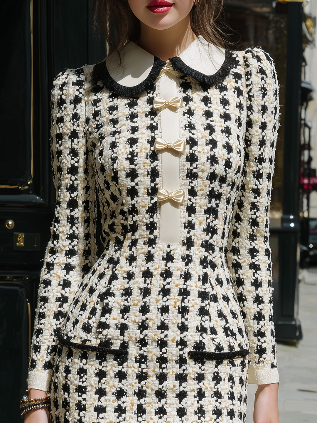 Chanel Style Bow Temperament Dress