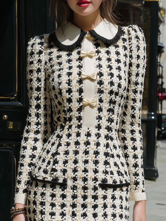 Chanel Style Bow Temperament Dress