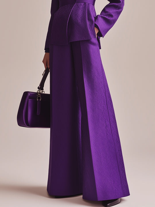 Dark purple elegant suit