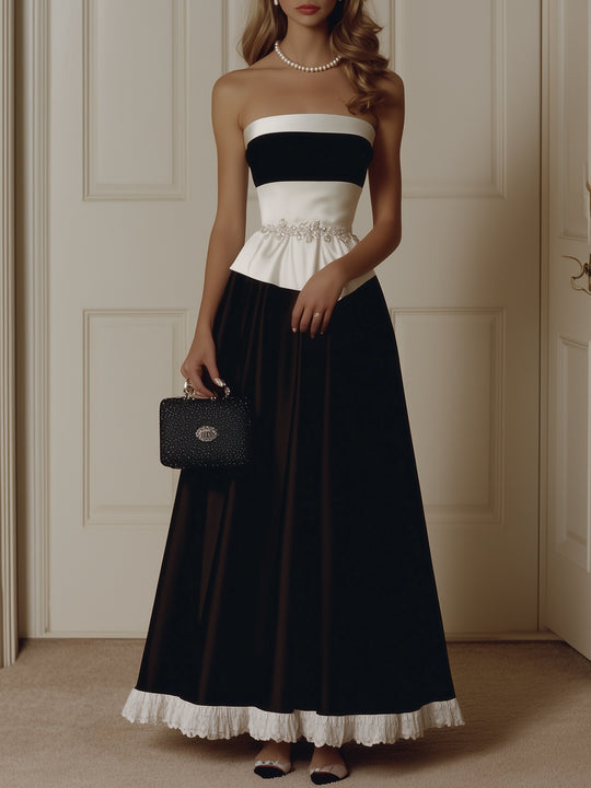 Elegant Patchwork Dress