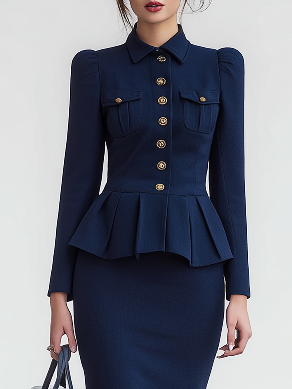 Ruffled Commuter Temperament Bodycon Dress
