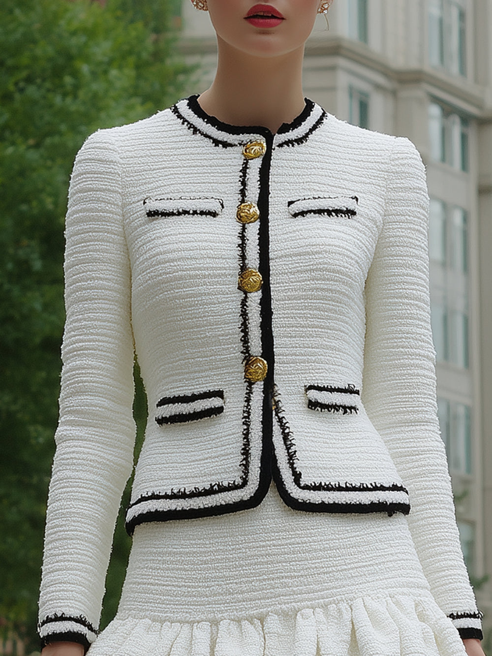 Classic Chanel Style Contrast Color Set-up