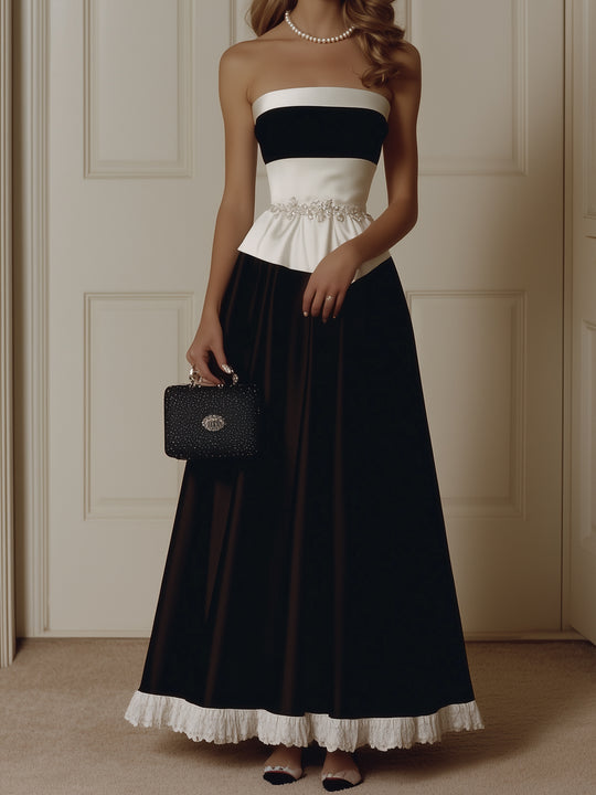 Elegant Patchwork Dress