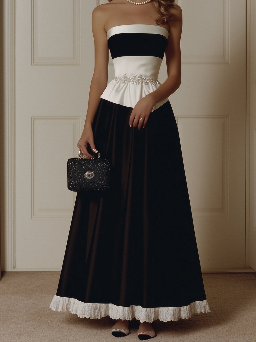Elegant Patchwork Dress