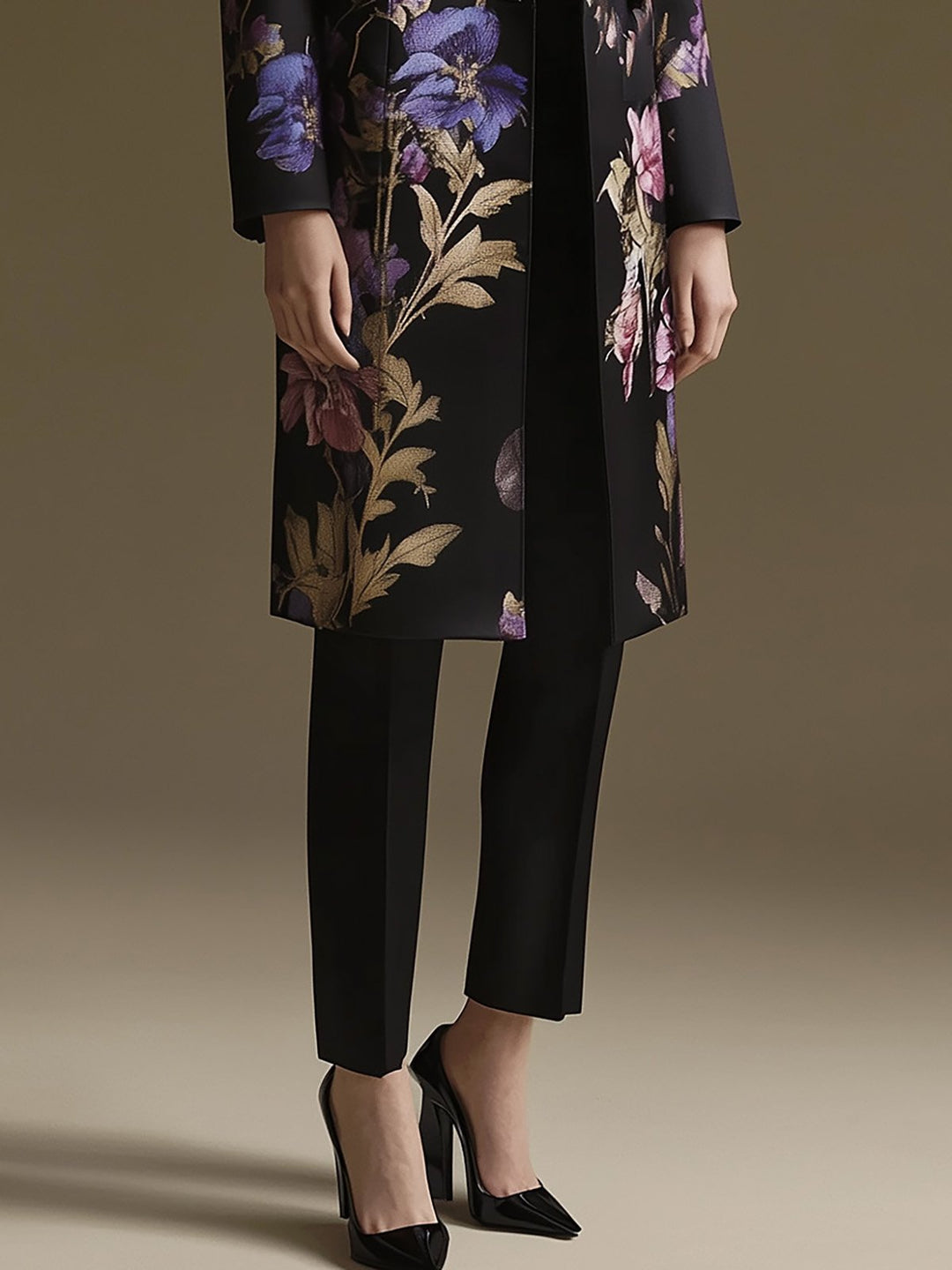 Twilight Garden Floral Coat