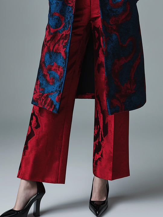 Baroque Flair Satin Overcoat