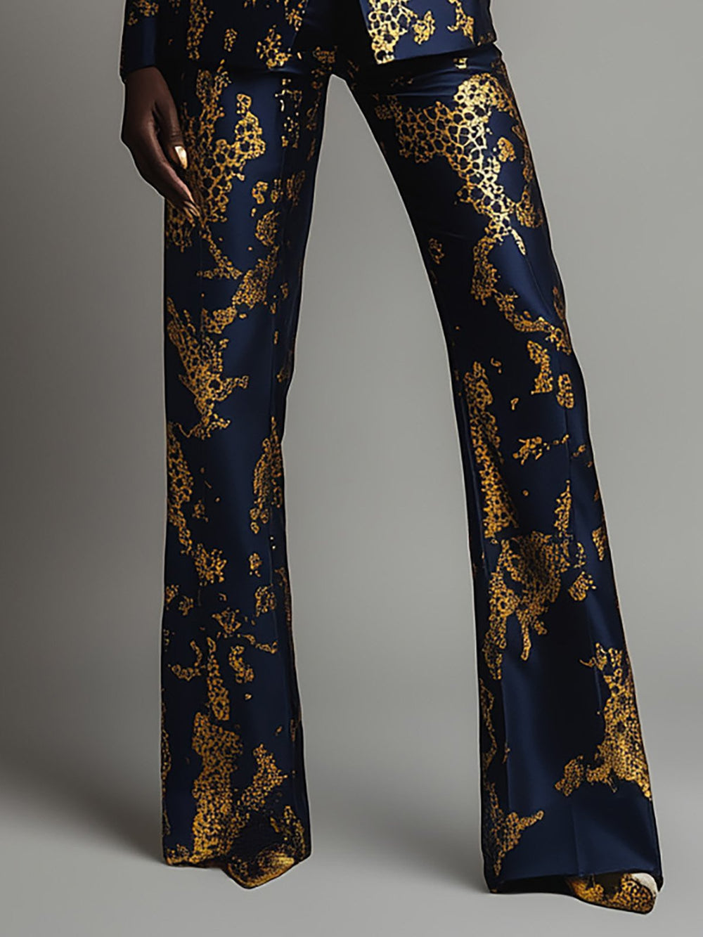 Enchanted Black and Gold Floral Suit - Pants