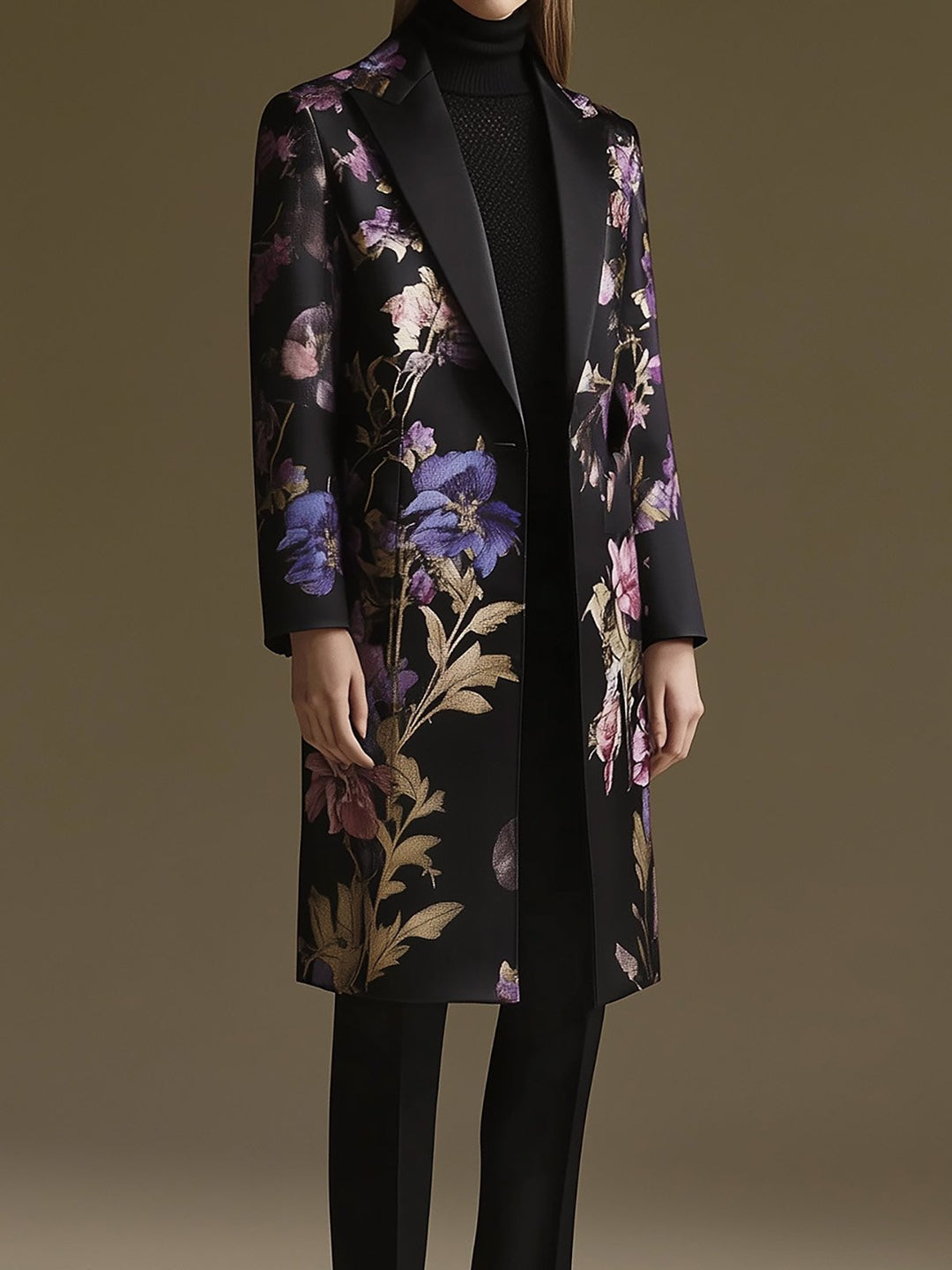 Twilight Garden Floral Coat