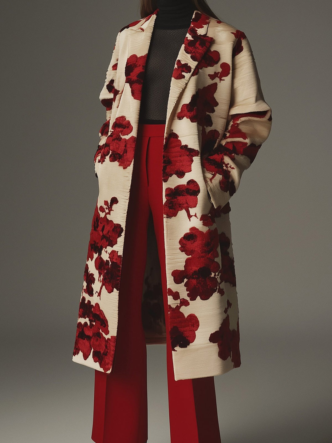 Statement Floral Outerwear for Winter