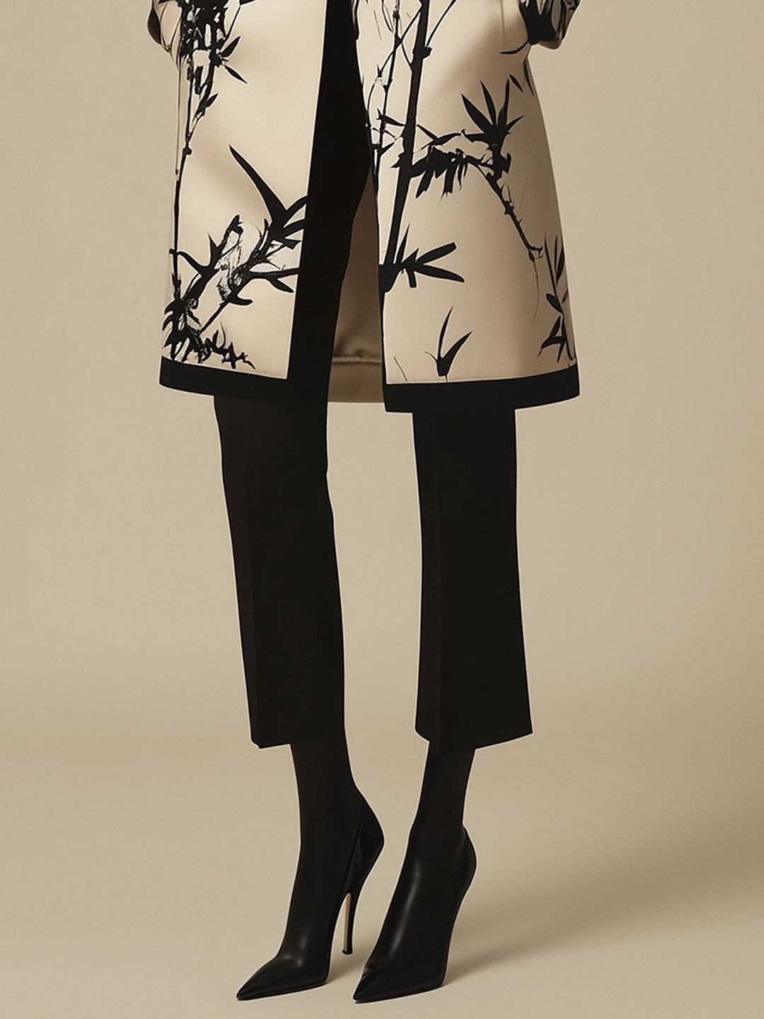 Zen Garden Bamboo Print Coat