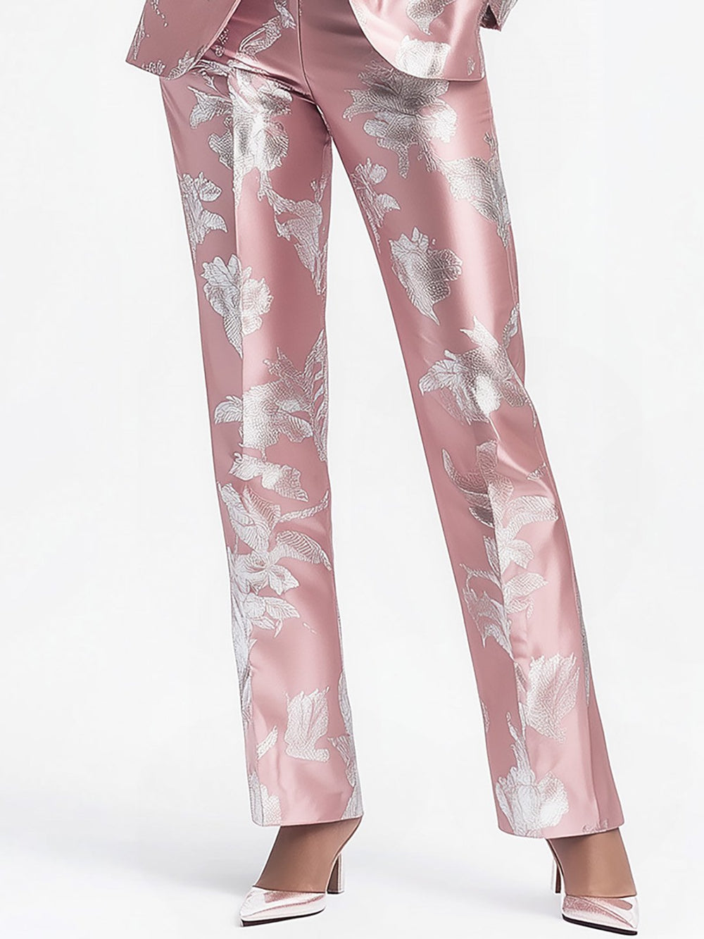 Rosy Glow Floral Suit - Pants