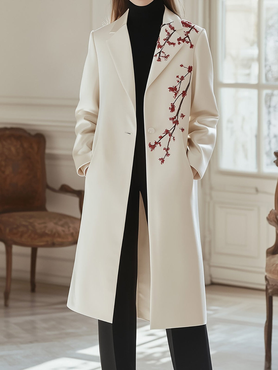 Everyday Chic Satin Coat with Modern Design