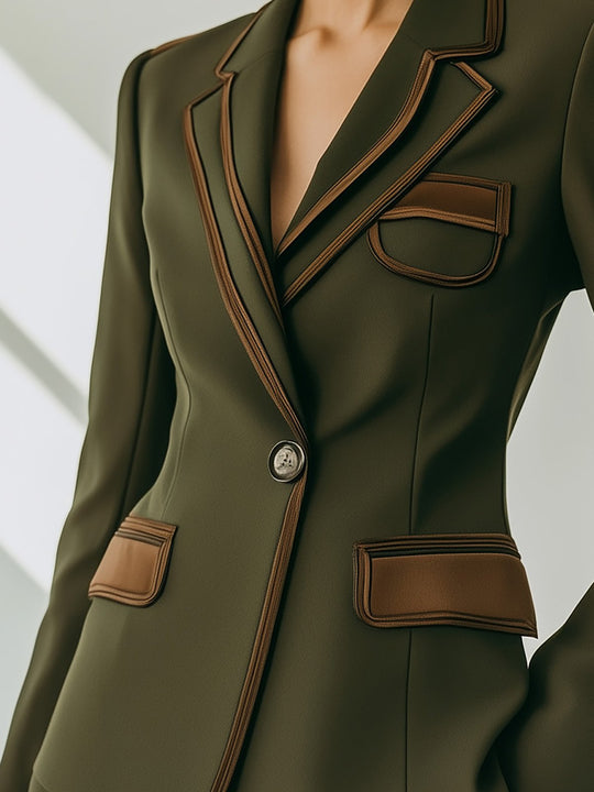 Thick Blazer with Structured Fit