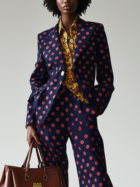 Fashionable Dotted Suit Collection - Blazer