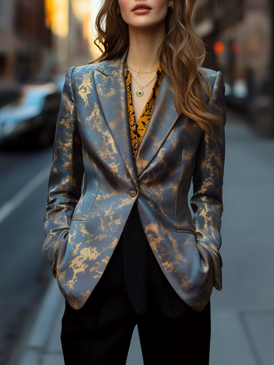 Luxury Satin Blazer