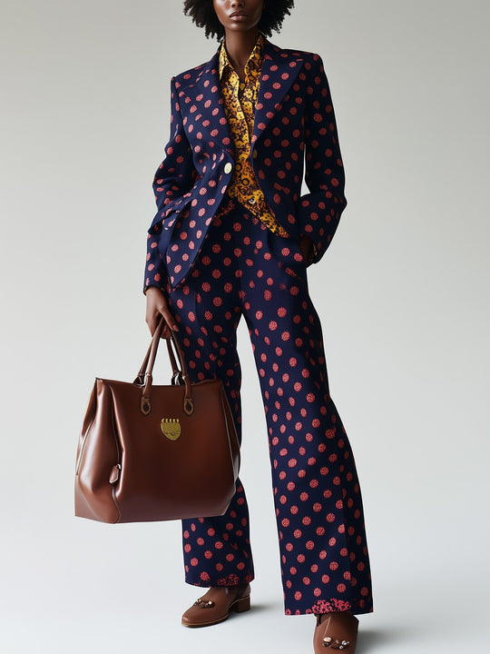 Fashionable Dotted Suit Collection