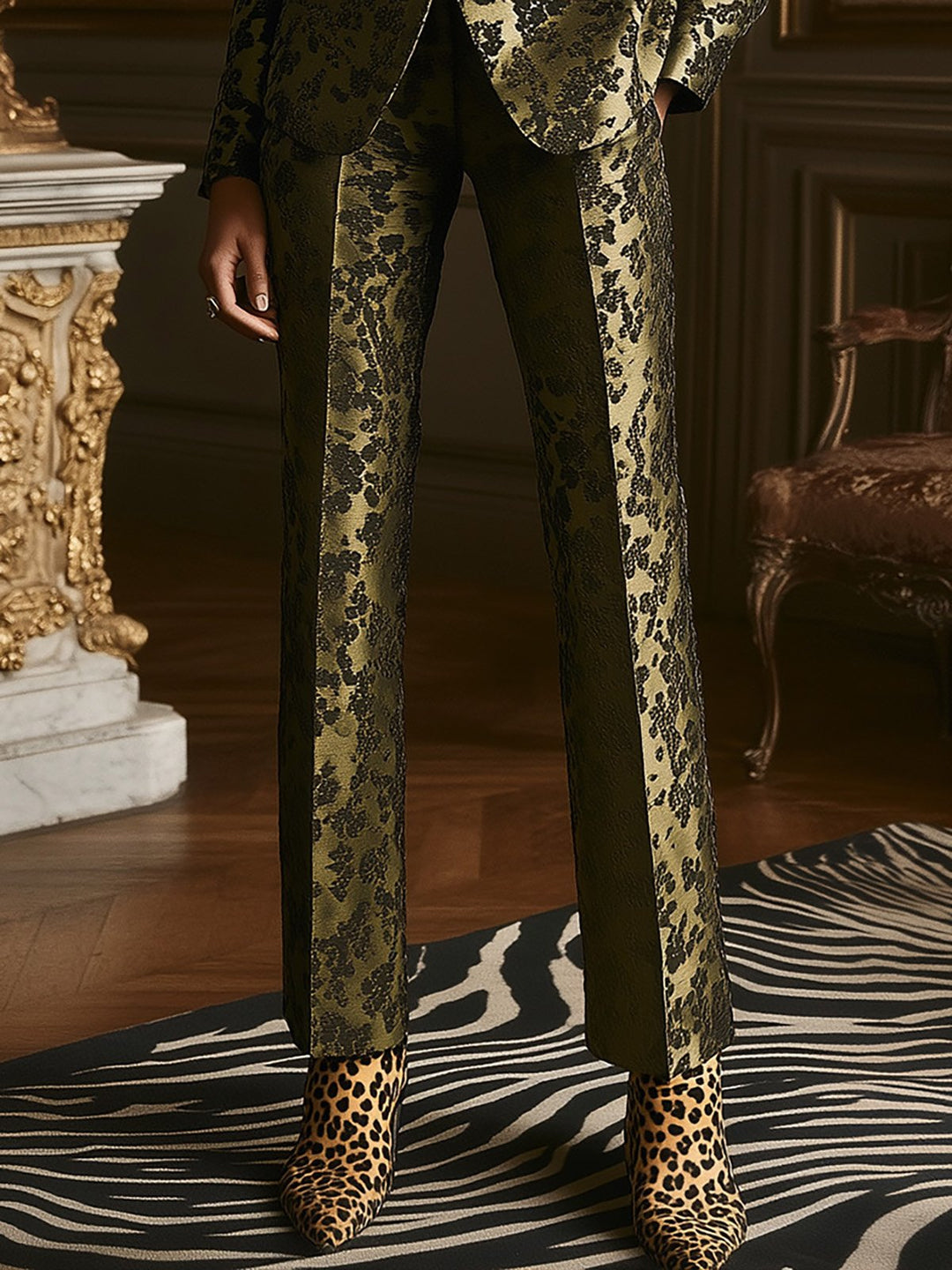 Golden Forest Elegance Suit - Pants