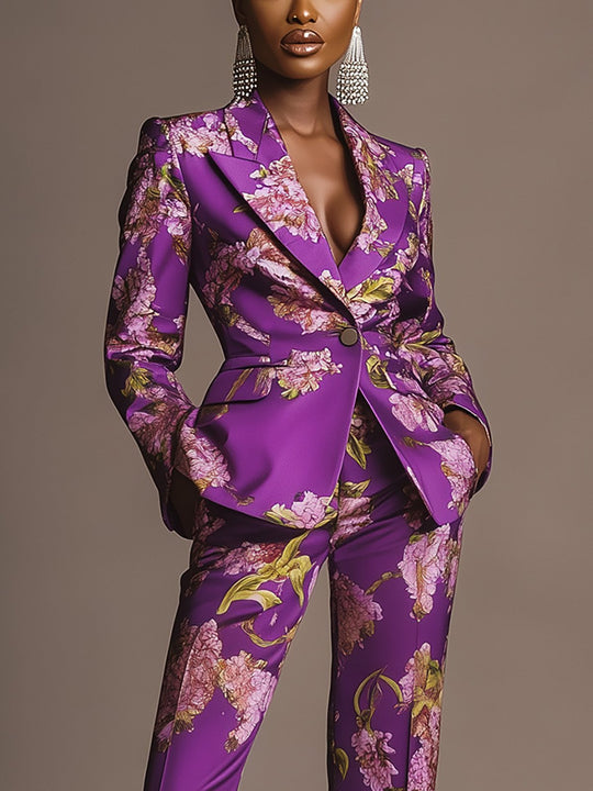 Majestic Lilac Bloom Suit