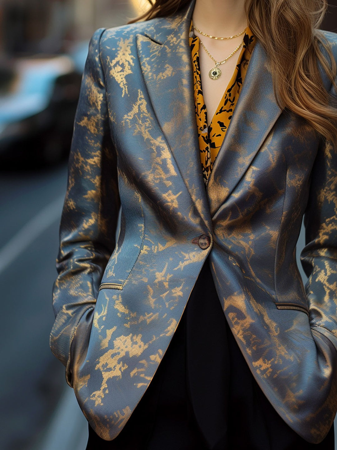 Luxury Satin Blazer