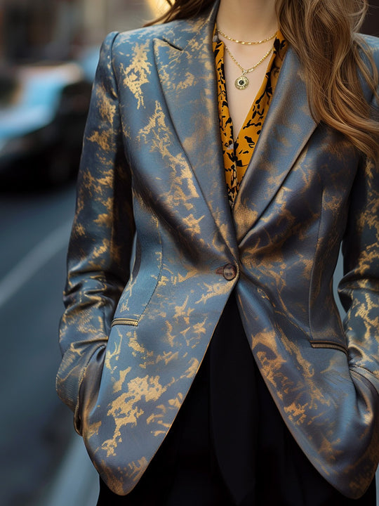 Luxury Satin Blazer