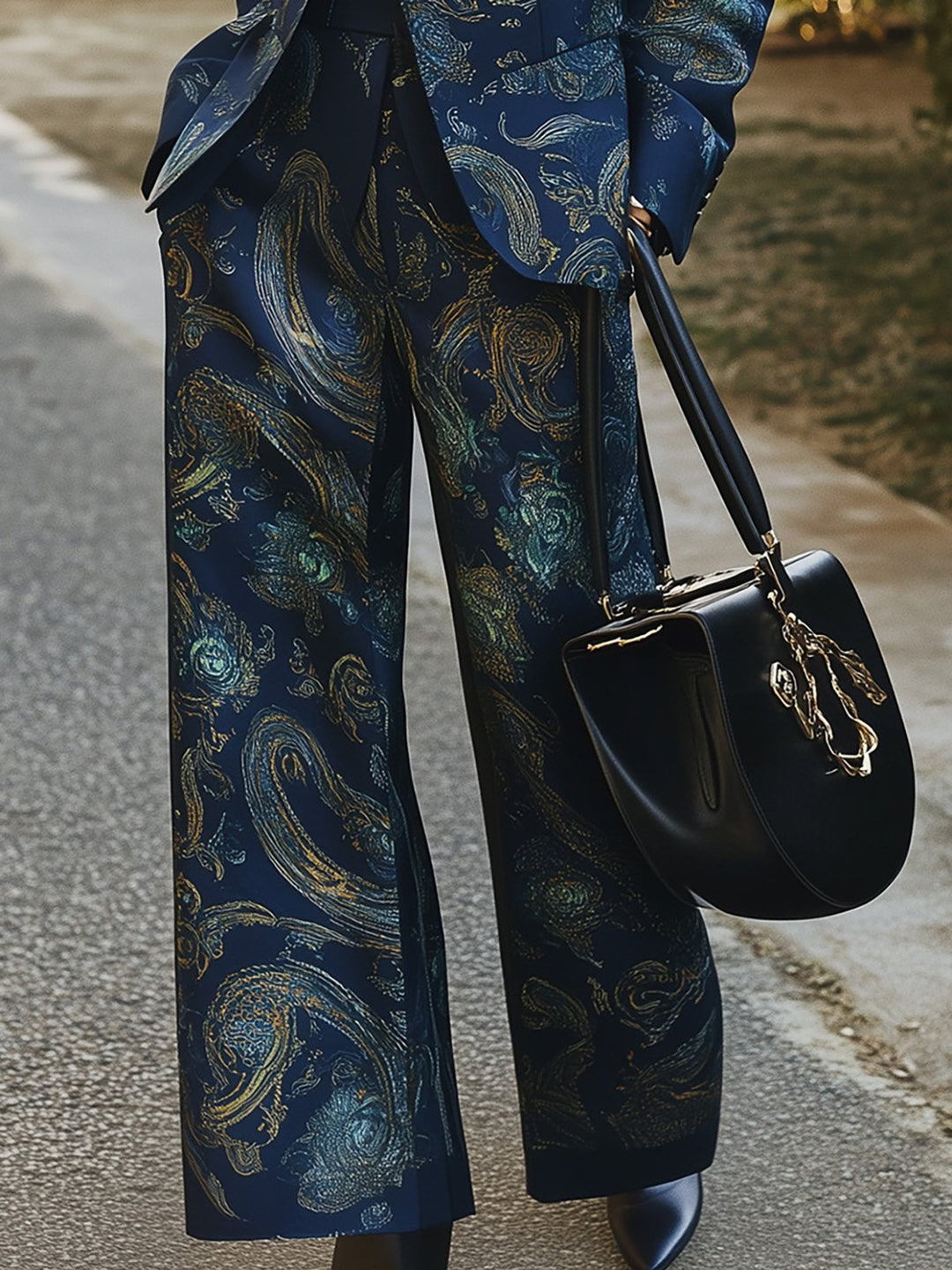 Bold Paisley Satin for the Modern Woman