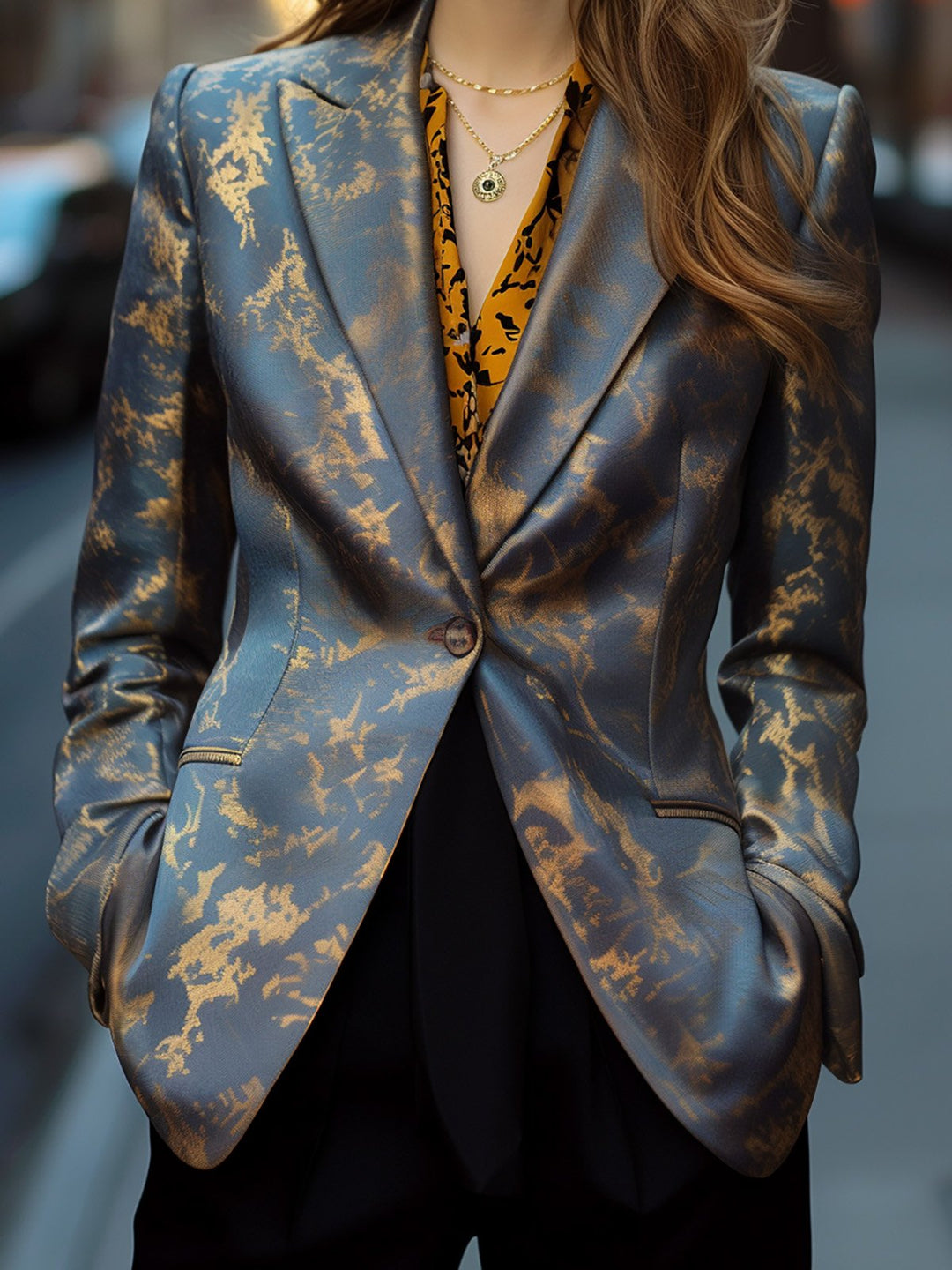 Luxury Satin Blazer