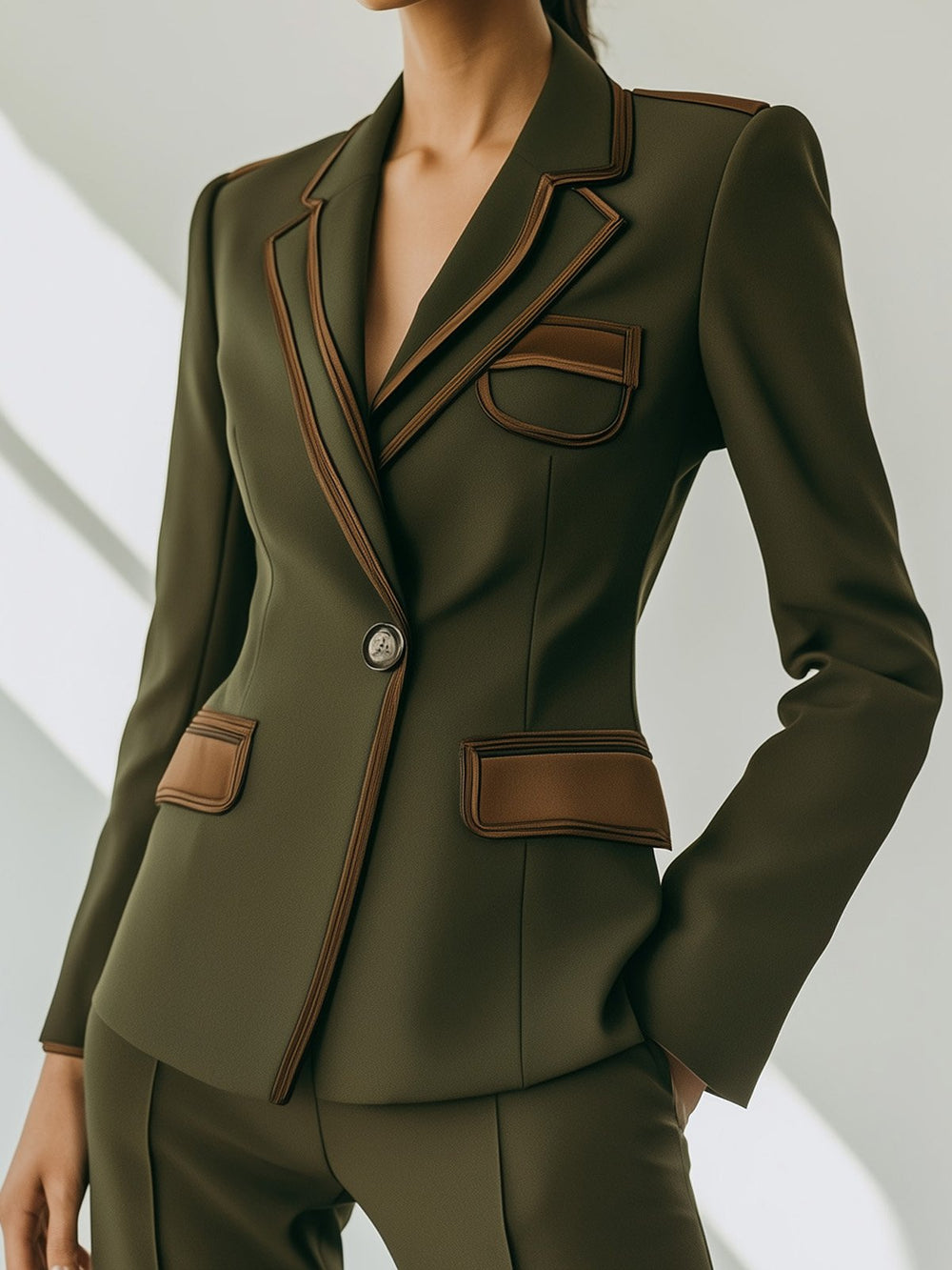 Thick Blazer with Structured Fit