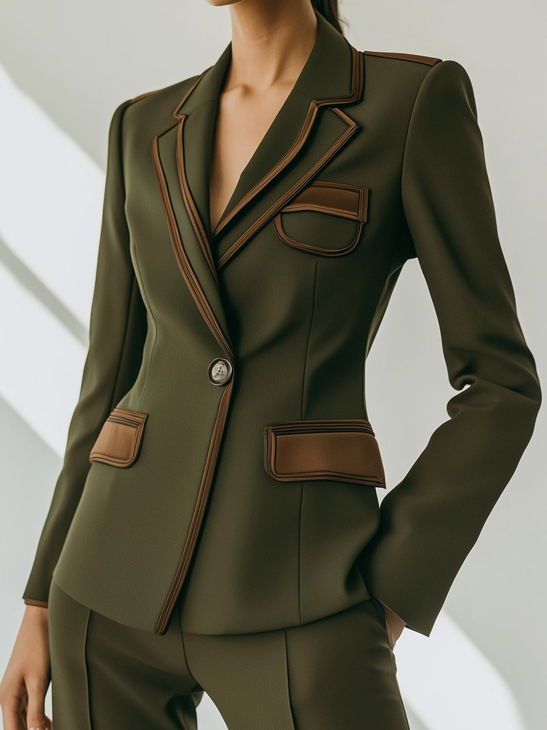 Thick Blazer with Structured Fit