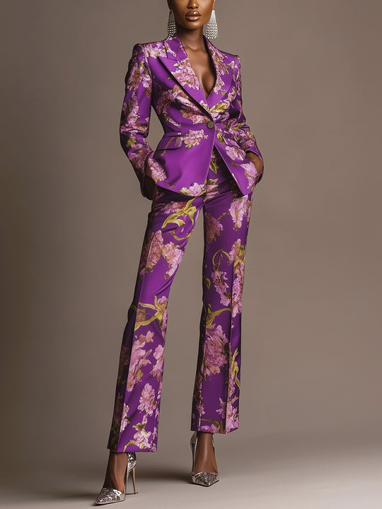 Majestic Lilac Bloom Suit