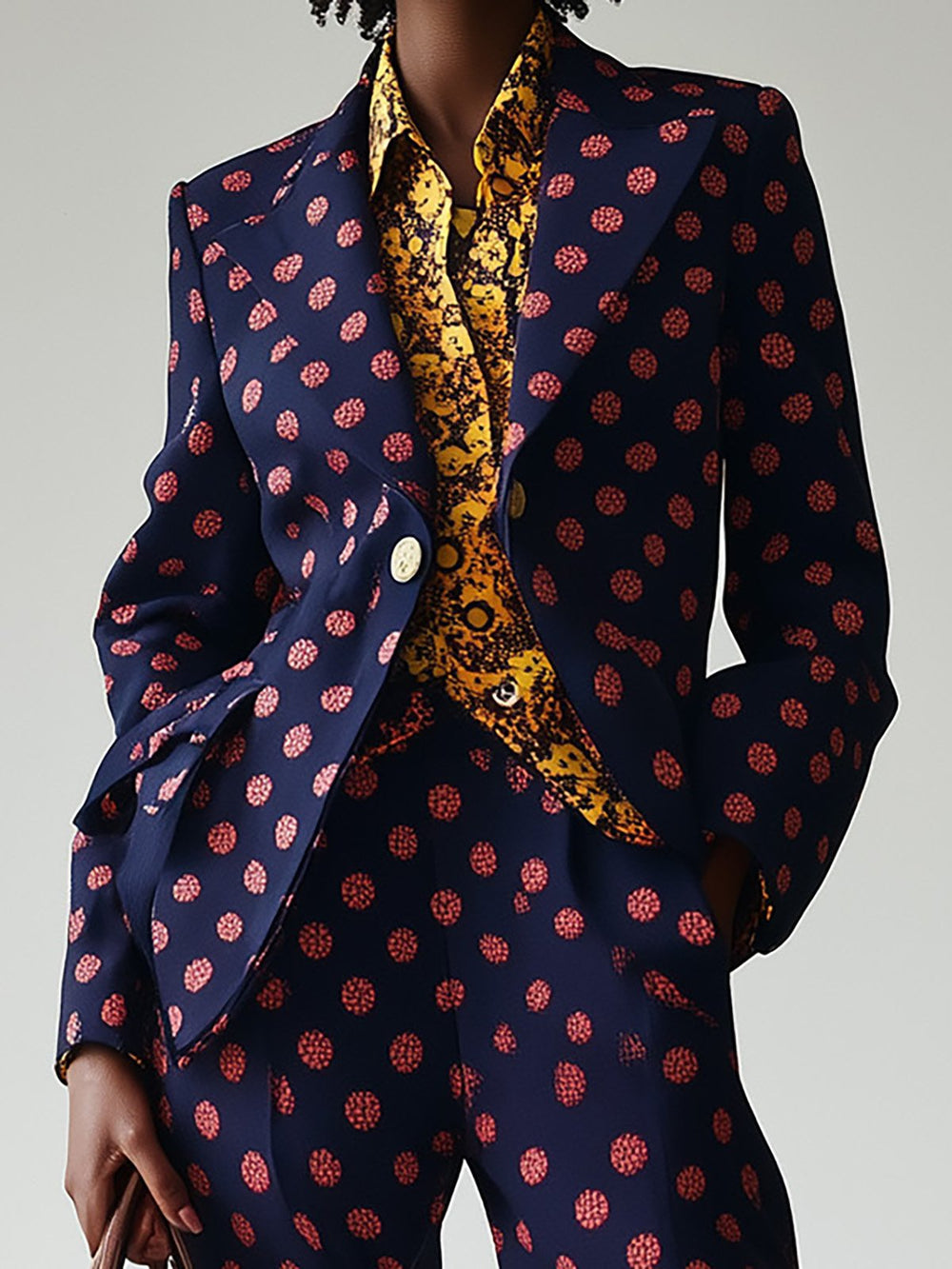 Fashionable Dotted Suit Collection - Blazer