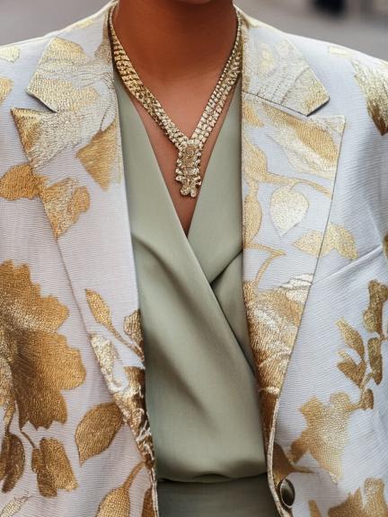 New Autumn Satin Blazer